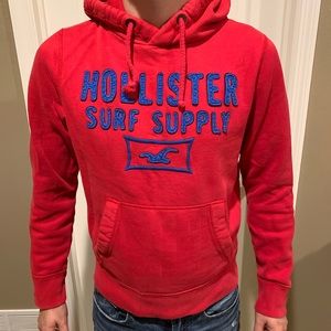 Hollister Red Sweatshirt - Medium